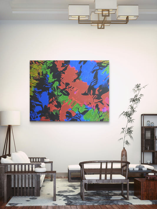 Original Fine Art Print on Canvas  COA                         signed by      Artist Luckini