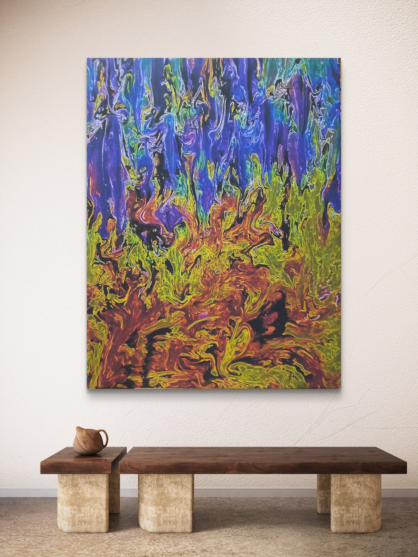 Brighten Your Home, Office Or Gift A Friend-(@beautifullchaos) Fine Art Print on Canvas COA signed by Artist Luckini