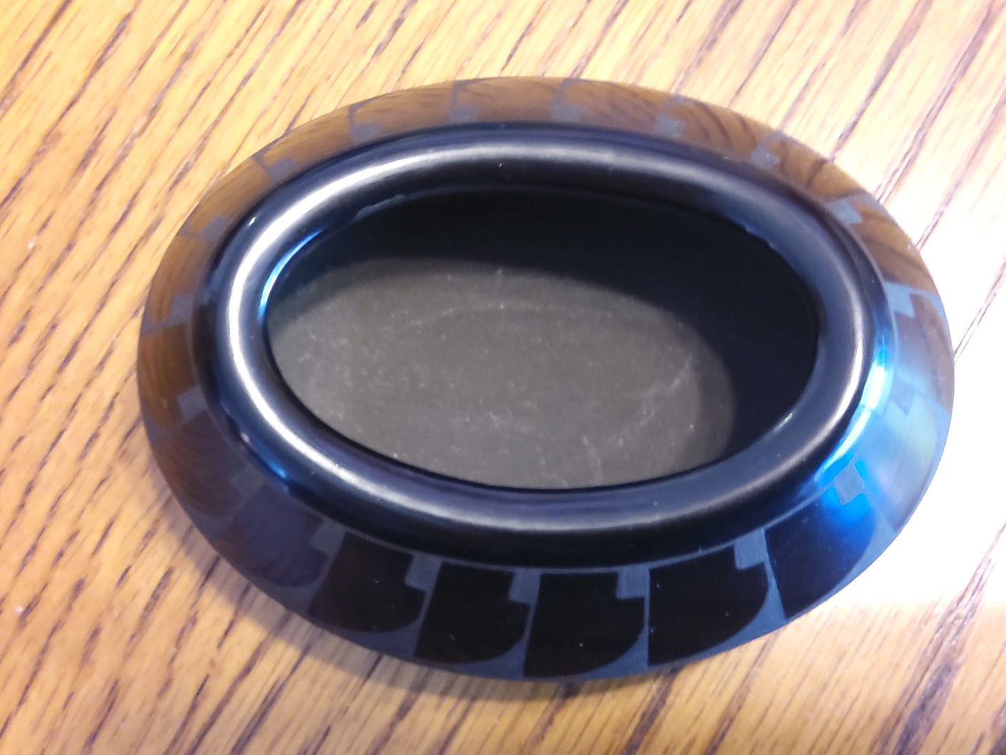 Santa Clara Pueblo Blackware Mini Dish Handmade  Native American Pottery